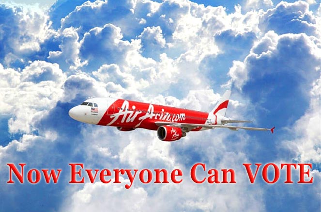 Malaysian GE – Fly back to vote with AirAsia’s special low